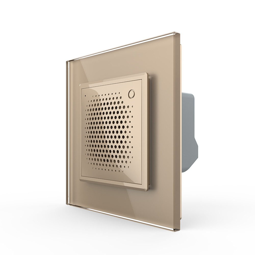 LIVOLO Розумний дверний дзвінок-сирена ZigBee Livolo золото скло (VL-C7-FCBZ-2AP) Коломия - фото 1