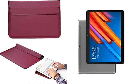 Чехол-конверт VitoCase для Teclast M20, M20 4g, с функцией подставки для планшета Бордовый Киев
