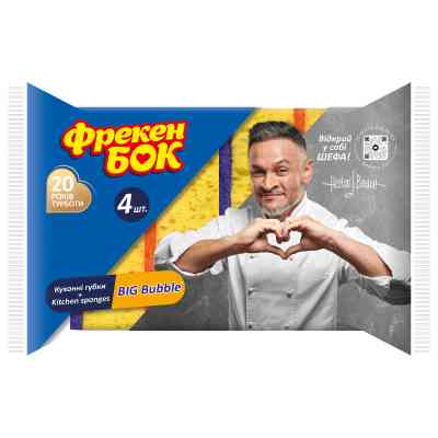 Губки кухонные Фрекен БОК Big Bubble 4 шт. (4823071635485) Винница