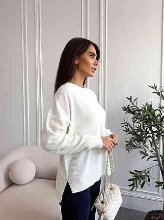 Жіночий базовий теплий повсякденний оверсайз светр  100% акрил Одеса