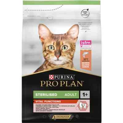 Сухой корм для кошек Purina Pro Plan Sterilised с лососем 3 кг (7613036517454) Винница
