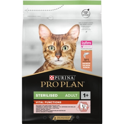 Сухой корм для кошек Purina Pro Plan Sterilised с лососем 3 кг (7613036517454) Винница - изображение 1