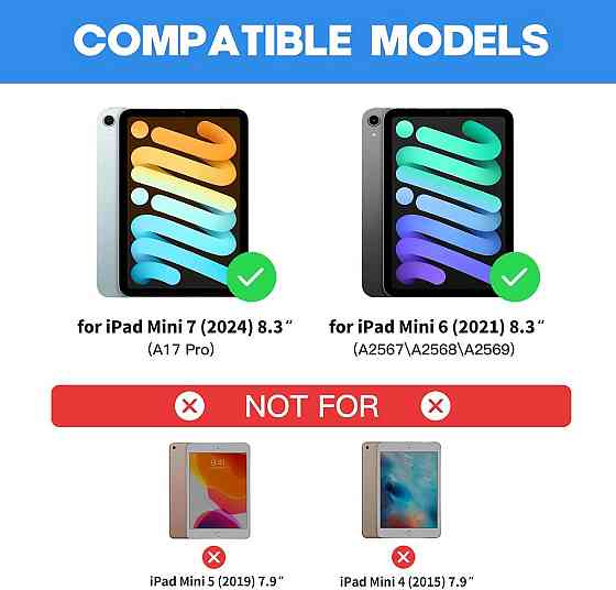 Чехол клавиатура для iPad Mini 6/7 (2021/2024) с подсветкой Днепр