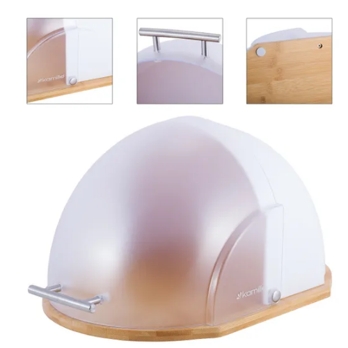 Хлібниця 36,5*26,5*19см бамбук/пластик біла,салатова 1100 KAMILLE Житомир - изображение 4