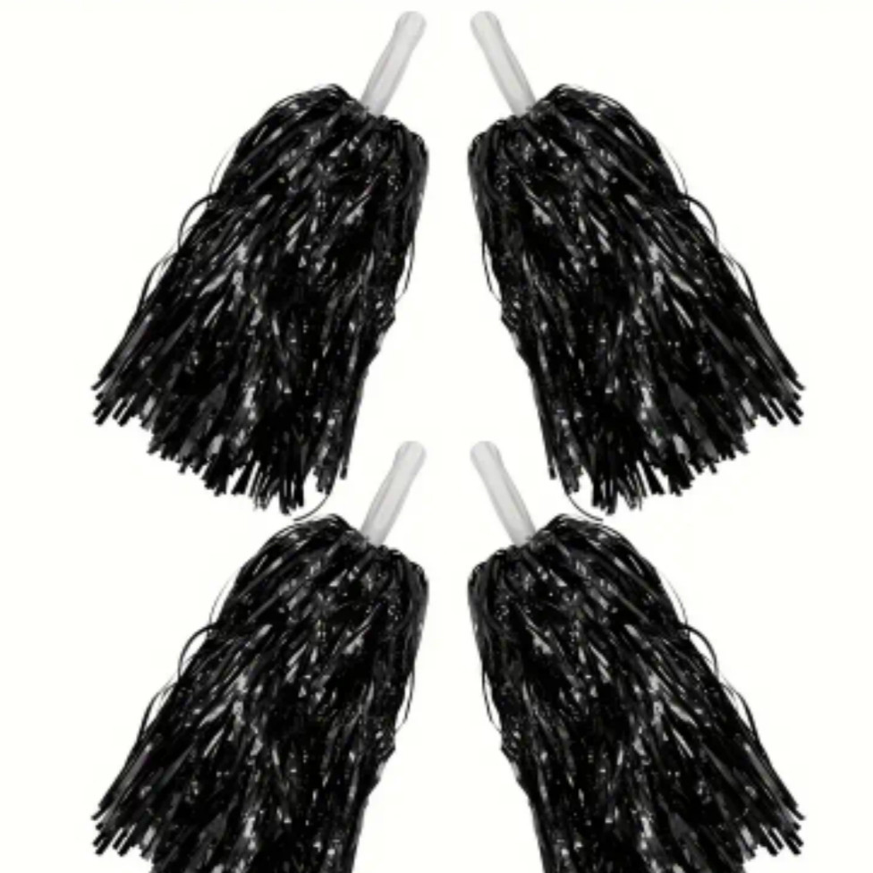 Помпони для чорлідингу чорний 2 шт. Київ - фото 3