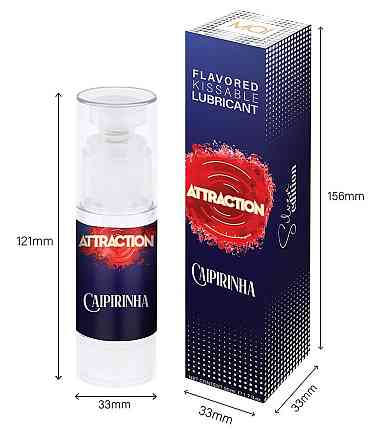Оральный лубрикант на водной основе с ароматом кайпиринья Mai - Attraction Flavored Kissable Lubrikant Sex Aura Киев