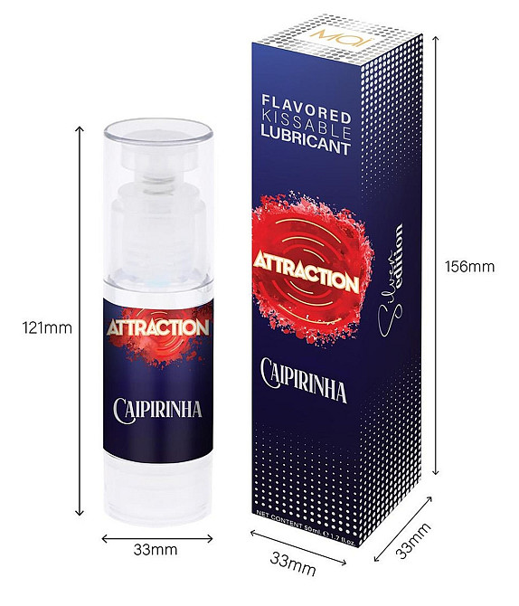 Оральный лубрикант на водной основе с ароматом кайпиринья Mai - Attraction Flavored Kissable Lubrikant Sex Aura Киев - изображение 5