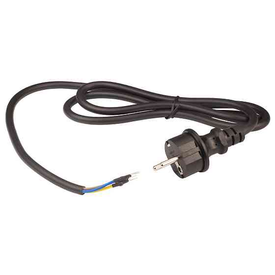 Кабель електричний PVC круглий (3×1мм2) 1.5 м з вилкою WETRON (779915) Київ