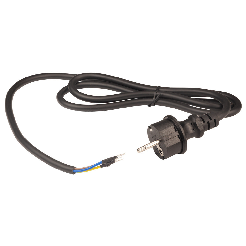 Кабель електричний PVC круглий (3×1мм2) 1.5 м з вилкою WETRON (779915) Київ - фото 1