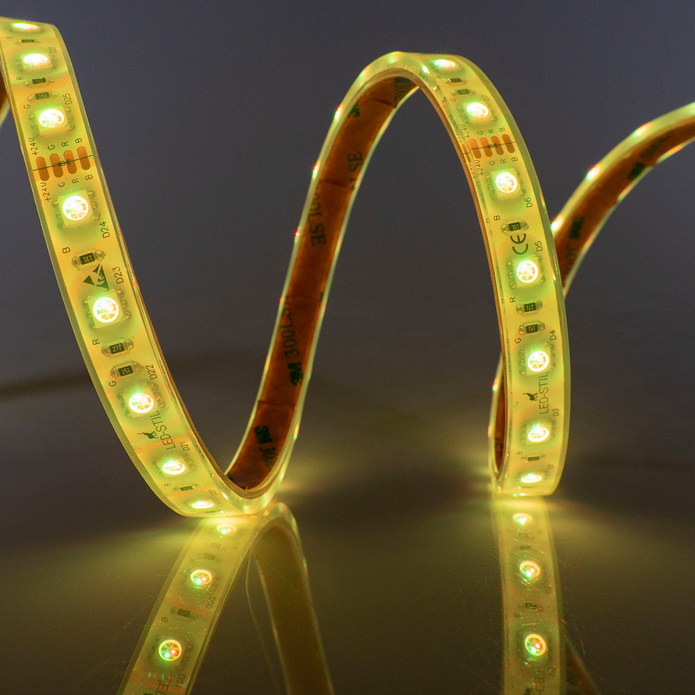 LED-STIL Світлодіодна стрічка RGB, 14,4 Вт/м, 5050, 60 діодів, IP68, 24V, 180 lm Київ - фото 2