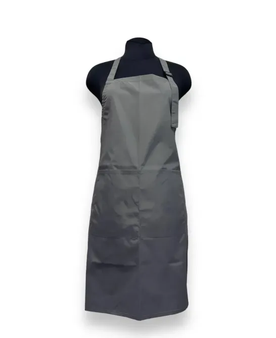 Фартух майстра Teysha плащовий з 2 кишенями та регульованою лямкою Темно-сірий Київ - фото 1