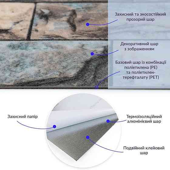 Самоклеющаяся виниловая плитка 600х600х1,5мм, цена за 1 шт. (СВП-203) Матовая SW-00000510 Днепр