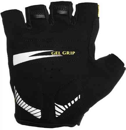 Велорукавички PowerPlay 5028 B Чорно-жовті M Каменское