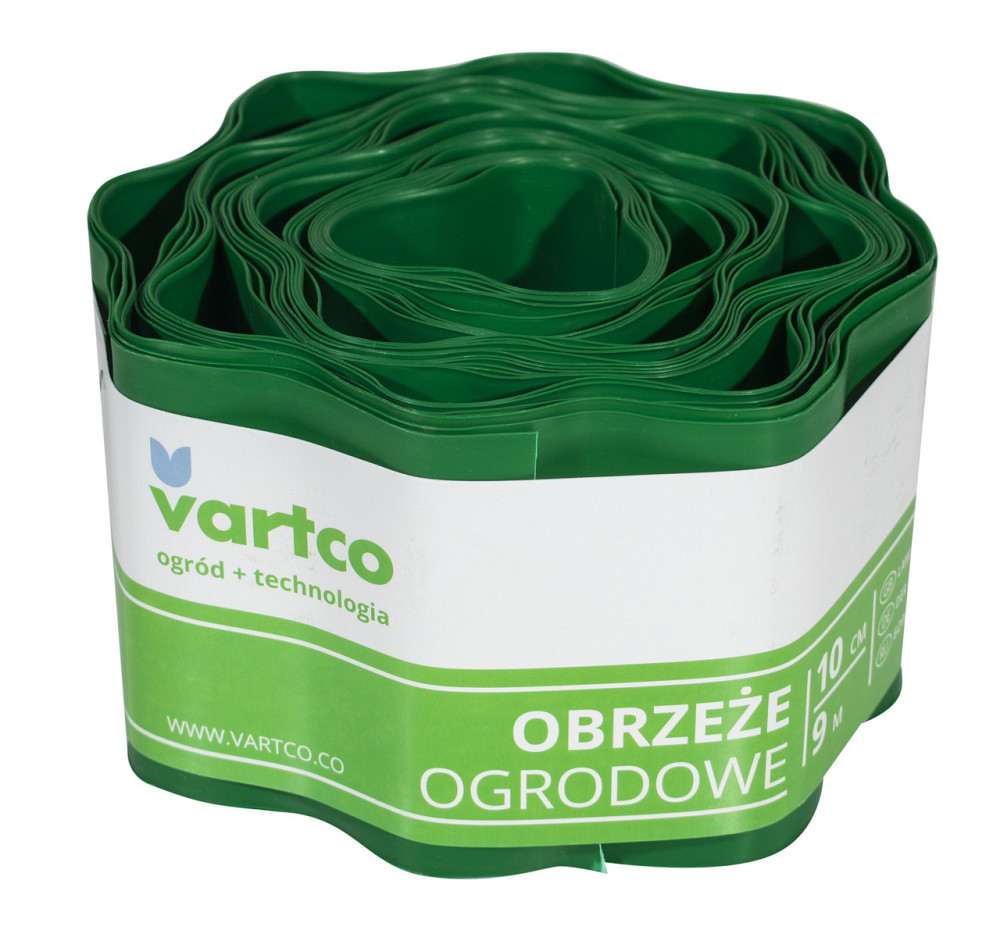 Бордюрна стрічка 10 см 9 метрів зелена VARTCO (Польща) Дніпро - фото 1