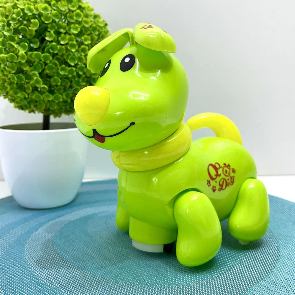Собачка інтерактивна Limo Toy їздить світиться махає головою та хвостом Зелена (EM 070 A) Чернігів - фото 8