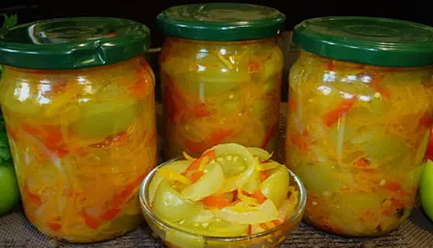 Зеленые помидоры с овощами 0,5 л Киев - изображение 1