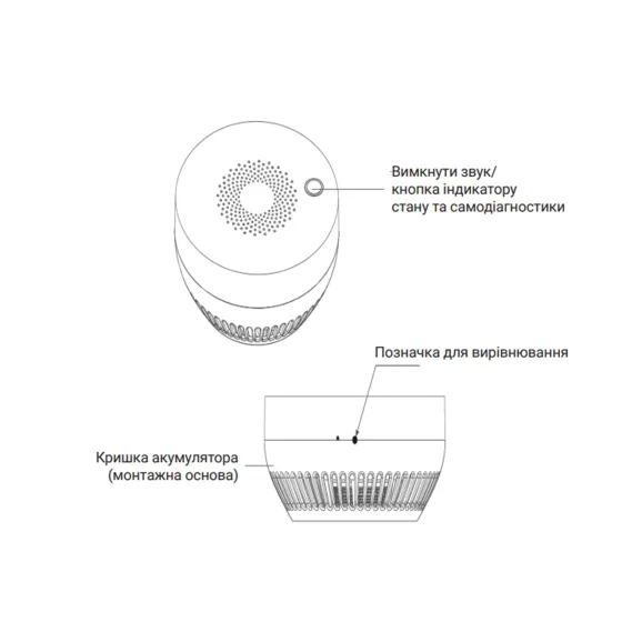 ZigBee Беспроводной датчик дыма ZB-ZSA Киев