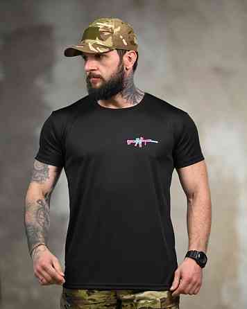 Тактична футболка SELION Gun black ТР6766 Одеса