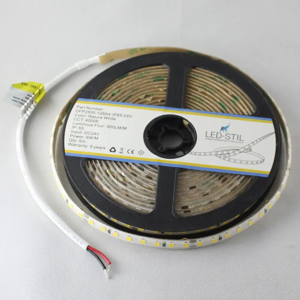 LED-STIL LED стрічка LED-STIL 4000K, 6 W, 2835, 128 шт, IP65, 24V, 900LM Коломия - фото 5