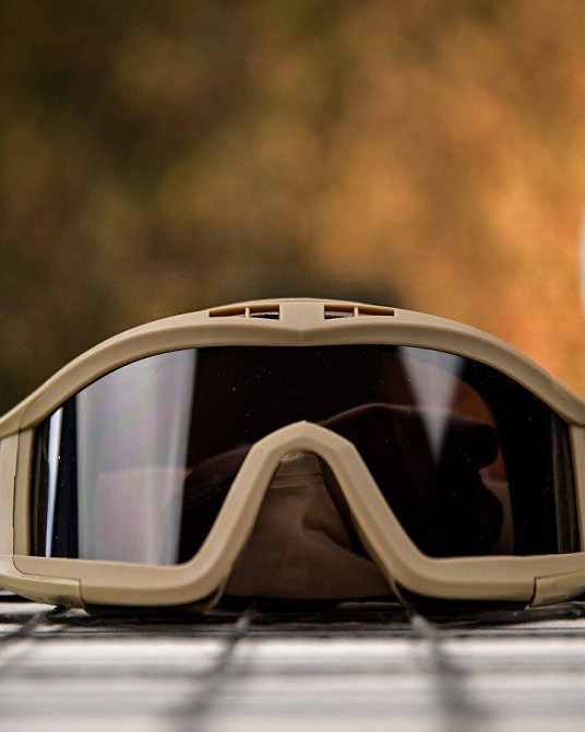 Защитные тактические очки-маска с сменными линзами  coyot  ПП7846 Одесса - изображение 5