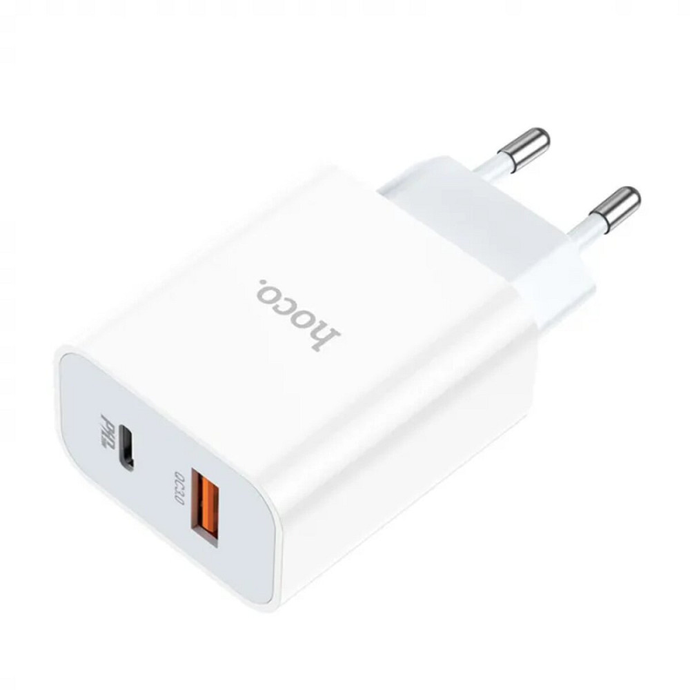 Мережевий зарядний пристрій HOCO C97A PD20W+QC3.0 charger White Київ - фото 2