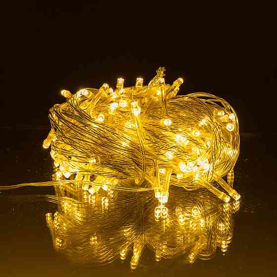 Garlando Новорічна гірлянда кімнатна нитка 10 м 120 LED кімнатна гірлянда білий провід Жовте св Коломия