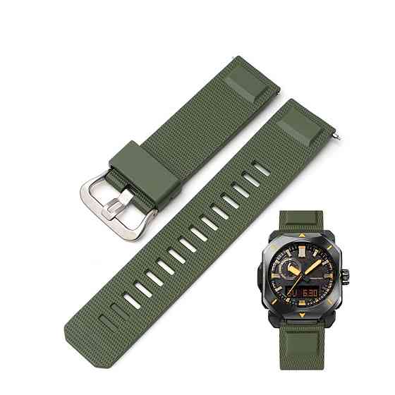 Ремінець для Casio Pro Trek PRW-6900Y Army Green SI SBR Київ