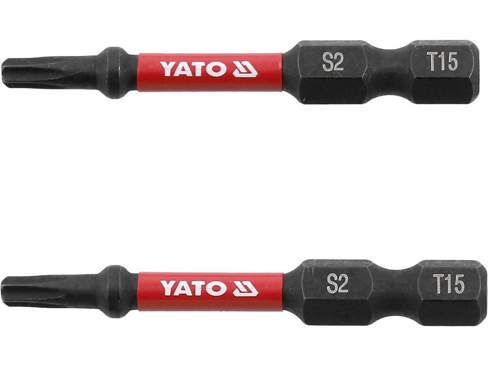 Насадка викруткова ударна YATO TORX T15 х 50 мм. HEX 1/4