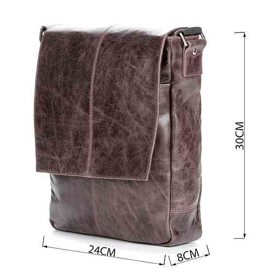 Сумка SHVIGEL 00796 шкіряна Коричнева Київ