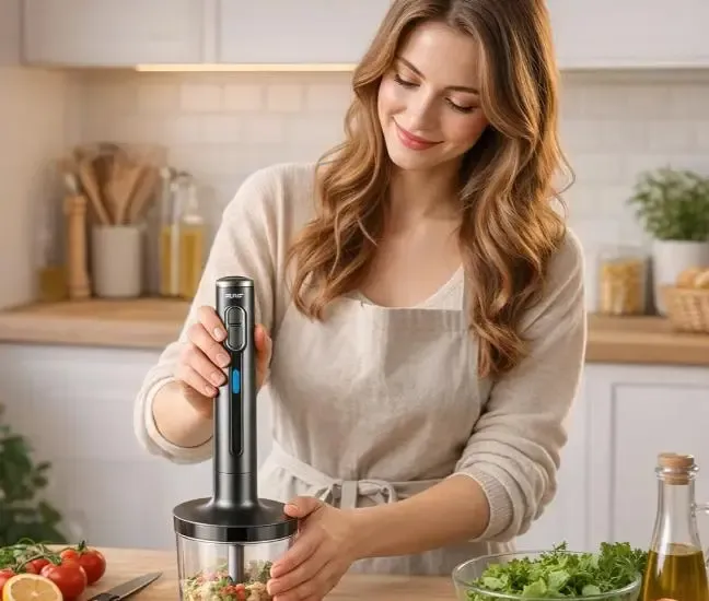 Погружной блендер 4в1, 2000Вт, RАF R 3001 + мерный стакан / Измельчитель кухонный Коломия - фото 5