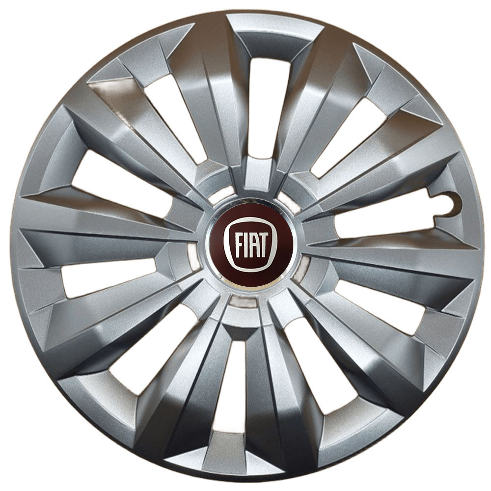 Автомобільні модельні ковпаки R16 Fiat 434 4шт, SJS, сріблясті Київ - фото 1