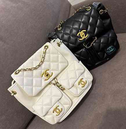 Рюкзак женский с кармашками (Черный) Винница