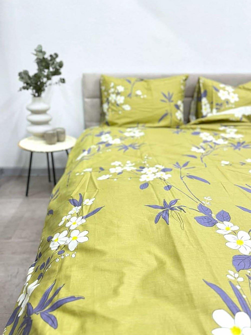 Ecotton Комплект постільної білизни Ecotton Євро 210х220 см гірчичний (21005АВ) Коломия - фото 2