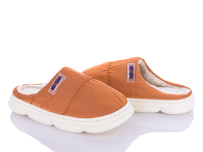 Женские домашние тапочки с закрытым носком моющиеся коричневый 36 Одесса - изображение 2