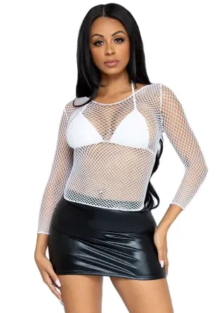 Топ Leg Avenue Long Sleeves T-Shirts White One Size Львов