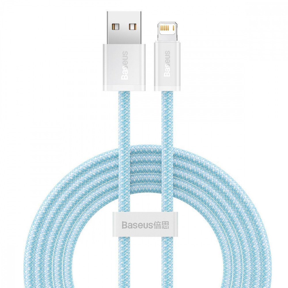 Кабель Baseus Dynamic Series Fast Charging Lightning 2.4A 2м блакитний Львів - фото 1