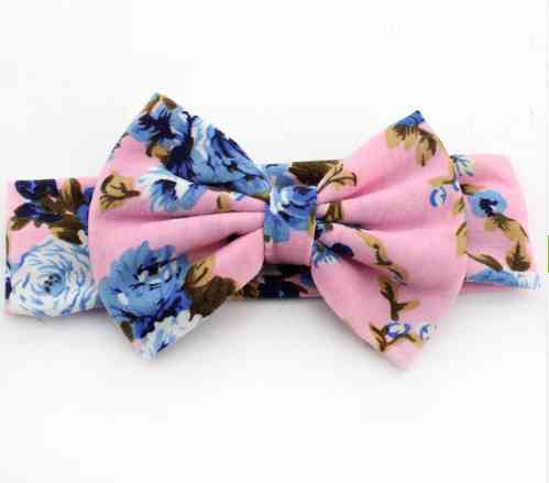 Детская повязка в цветочек - бант 13см, окружность 50-62см Киев