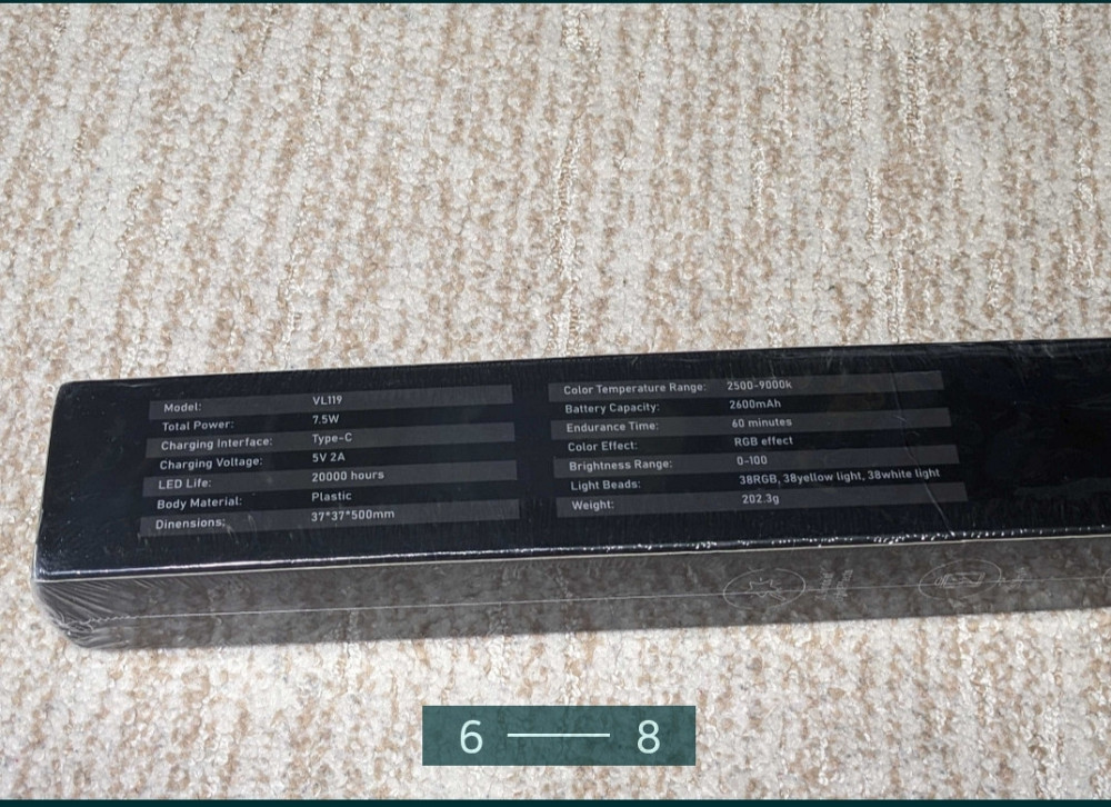 RGB-світло Ulanzi VL119 Hight Stick ліхтарик на акумуляторі Відеосвітло Київ - фото 6