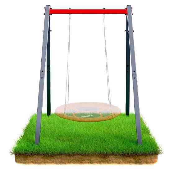 Каркас для гойдалки K-SPORT КSОZ016, 164 х 140 х 206 см - червоно-сірий Київ