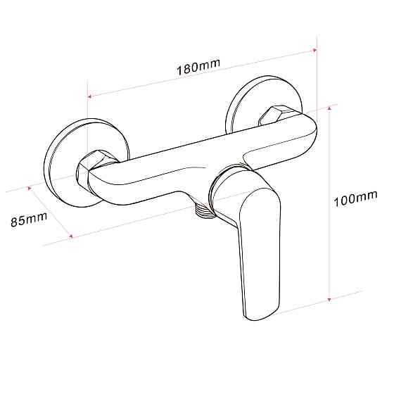 Змішувач для душу Globus Lux Laguna GLA-0105N Луцьк