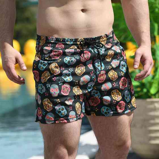 Плавательные шорты мужские Pobedov Pool day Kolorovi cherepy Киев