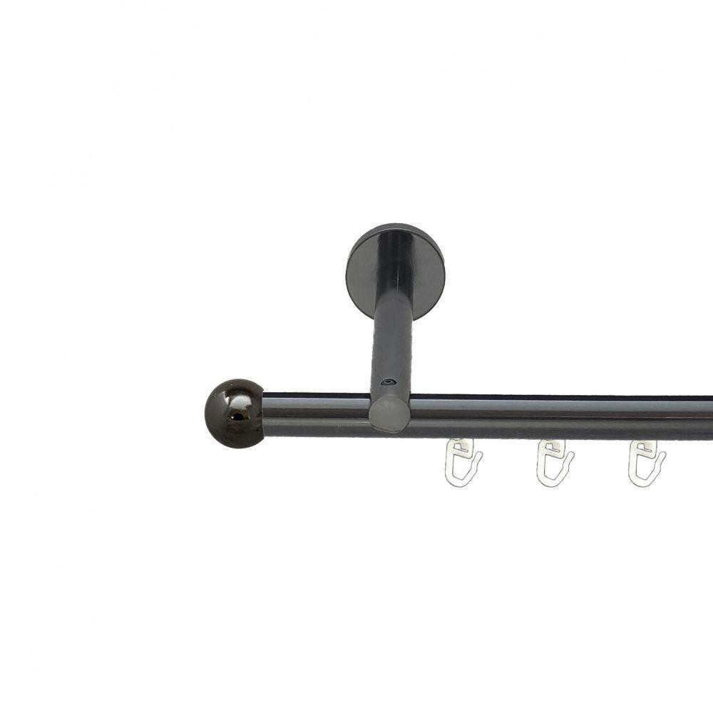 Карниз Orvit Куля Болонь металевий однорядний циліндр+профіль (16 см) профільна труба  Онікс 19 мм 300 см Львов - изображение 1