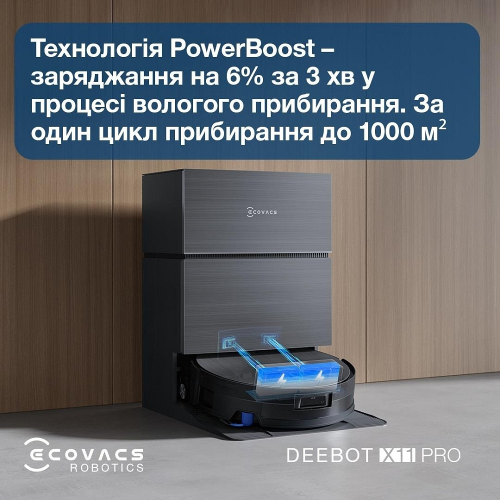 Робот-пилосос Ecovacs Deebot X11 Pro Omni (DEX99-1 Black) ( 10938 ) Харків - фото 19
