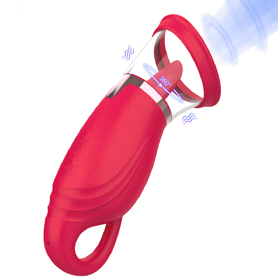 Вакуумний стимулятор з язичком - Licking Tongue Suction Vibrator Erospace Sweet Play A18 Sex Aura Київ