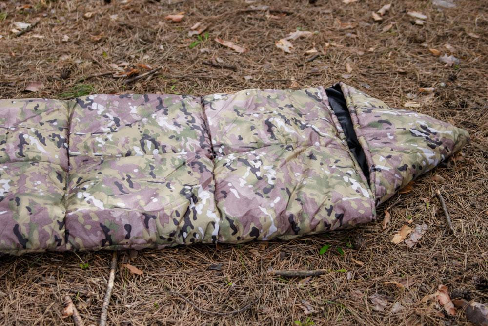 Тактичний зимовий спальний мішок мультикам 220*100 водонепронекний спальник 2в1 для військовуслужбовців   WAR Львів - фото 5