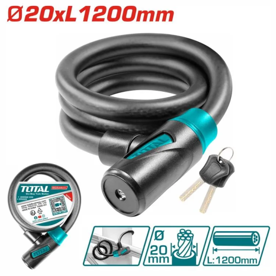 Замок велосипедний 20*1200мм Харків