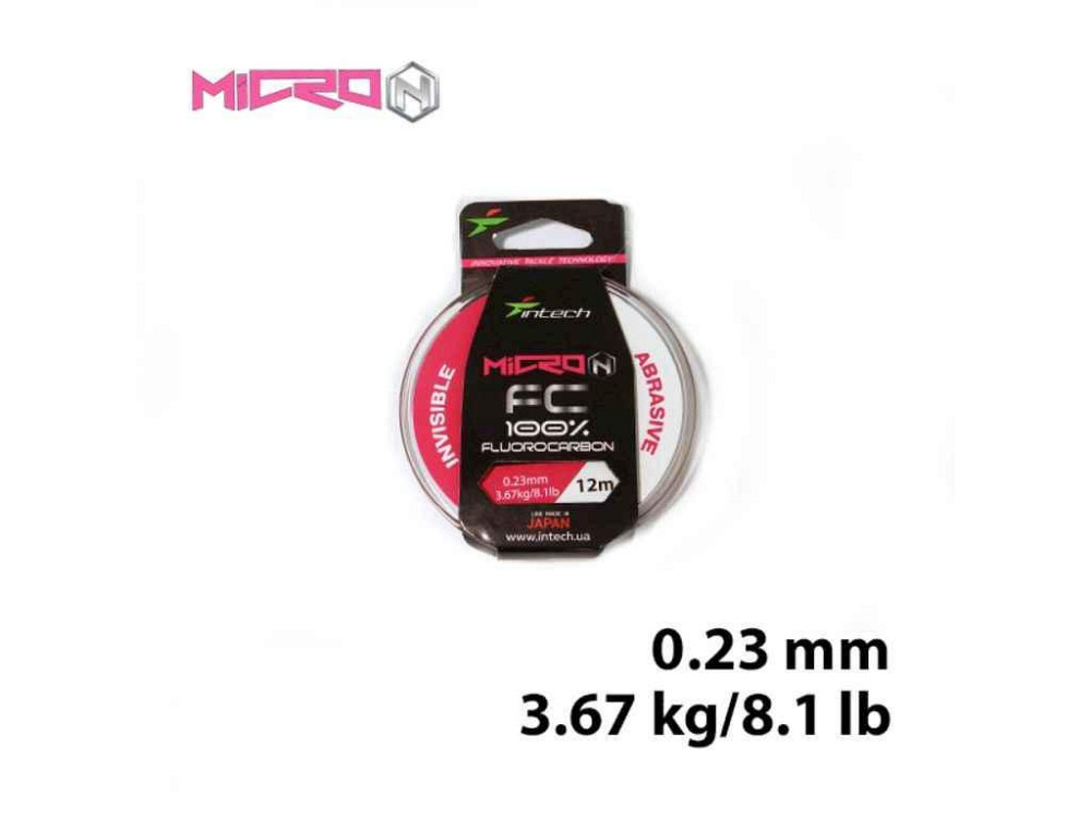 Флюорокарбон Micron FC 0,23мм 3,67кг 12м ТМ INTECH Київ - фото 1