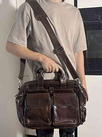 Сумка мужская Vintage 14370 Коричневая Киев