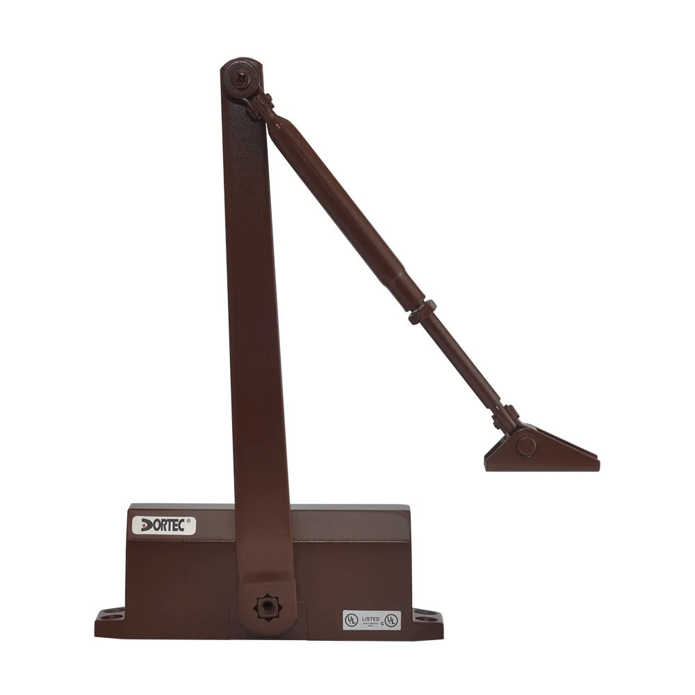 Дверний доводчик Dortec DT-63H Brown з фіксацією дверей у відчиненому положенні (63-00015) Київ - фото 3
