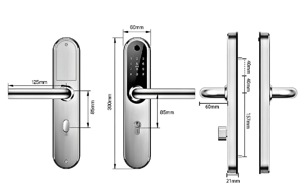 PES Ben 2 биометрический смарт-замок черный Киев - изображение 2